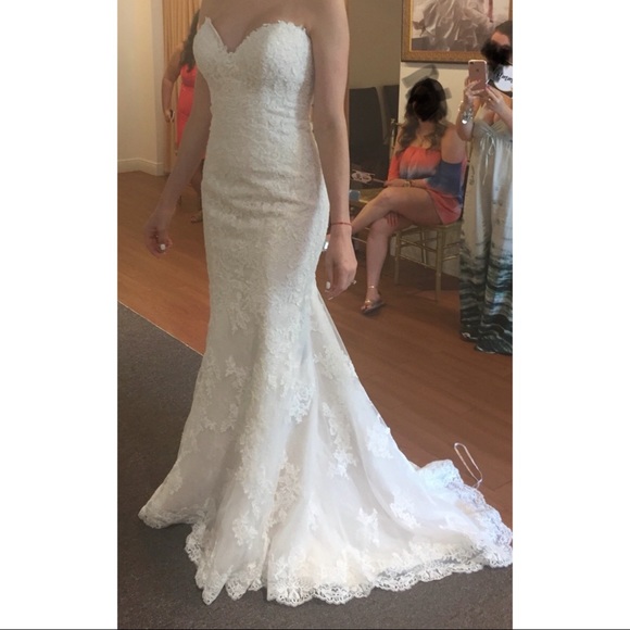 Maggie Sottero Strapless Wedding Dress - Picture 6 of 7